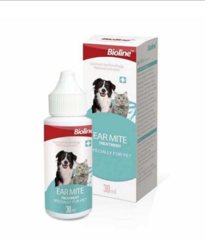 BIOLINE EARMITE TREATMENT FOR PET,S 30 ML
