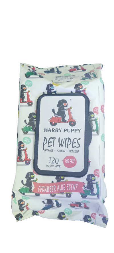 HARRY PUPPY PET WIPES 6X8 IN 15X20CM