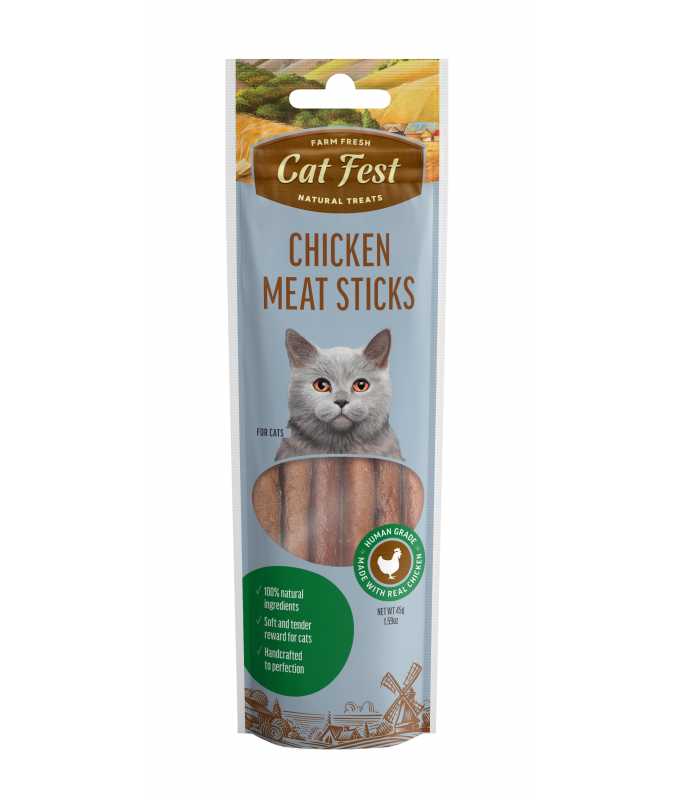 FARM FRESH CAT FEST MEAT STICKS 45G